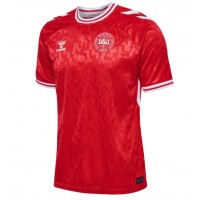 Camisa de Futebol Dinamarca Equipamento Principal Europeu 2024 Manga Curta